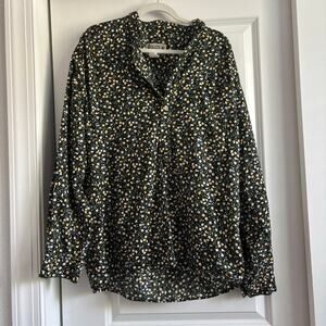 Vintage Women’s Classic Old West Styles Ditsy Floral Button Down Sz L Western